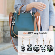 Charger l&#39;image dans la galerie, 5pièces Panda DIY Porte-clés
