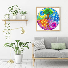 Charger l&#39;image dans la galerie, Mandala - diamant rond complet - 30x30cm
