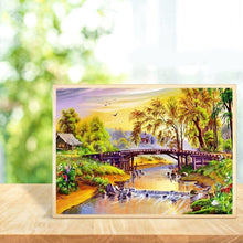 Charger l&#39;image dans la galerie, Beau paysage - diamant rond complet - 30x40cm
