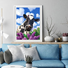 Charger l&#39;image dans la galerie, Vache - diamant rond complet - 30x40cm
