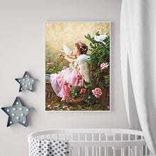 Charger l&#39;image dans la galerie, Ange mignon - diamant rond complet - 30x40cm
