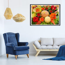 Charger l&#39;image dans la galerie, Nourriture délicieuse - diamant rond complet - 30x40cm
