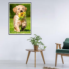 Charger l&#39;image dans la galerie, Chien - diamant rond complet - 30x40cm
