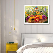 Charger l&#39;image dans la galerie, Panier à fleurs - diamant rond complet - 30x40cm
