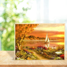 Charger l&#39;image dans la galerie, Coucher du soleil - diamant rond complet - 30x40cm
