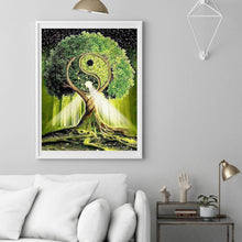 Charger l&#39;image dans la galerie, Chemin d’arbre - diamant rond complet - 30x40cm
