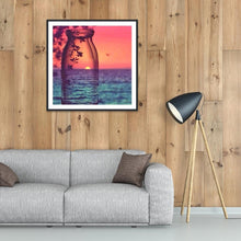 Charger l'image dans la galerie, Lever de soleil - diamant rond complet - 40x40cm

