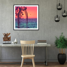 Charger l'image dans la galerie, Lever de soleil - diamant rond complet - 40x40cm
