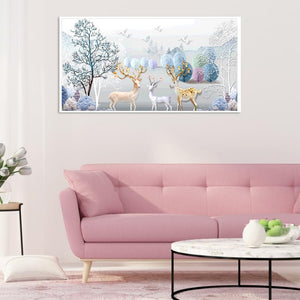 Paysage - diamant rond complet - 55x100cm