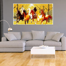 Charger l&#39;image dans la galerie, Cheval - diamant rond complet - 55x100cm
