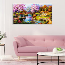 Charger l&#39;image dans la galerie, Paysage - diamant rond complet - 55x100cm
