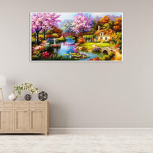 Charger l&#39;image dans la galerie, Paysage - diamant rond complet - 55x100cm
