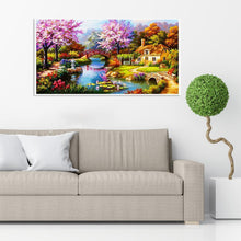 Charger l&#39;image dans la galerie, Paysage - diamant rond complet - 55x100cm
