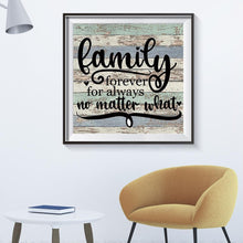 Charger l&#39;image dans la galerie, Famille - diamant rond complet - 30x30cm
