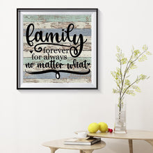 Charger l&#39;image dans la galerie, Famille - diamant rond complet - 30x30cm
