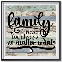 Charger l&#39;image dans la galerie, Famille - diamant rond complet - 30x30cm
