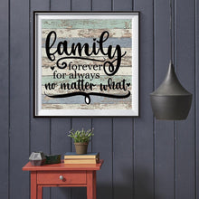 Charger l&#39;image dans la galerie, Famille - diamant rond complet - 30x30cm
