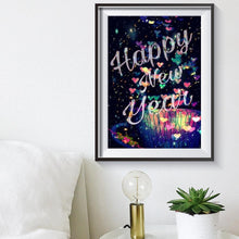 Charger l&#39;image dans la galerie, Lettre - diamant rond complet - 40x30cm
