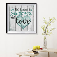 Charger l&#39;image dans la galerie, Lettre - diamant rond complet - 30x30cm
