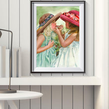 Charger l&#39;image dans la galerie, Fille - diamant rond complet - 40x30cm
