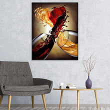 Charger l&#39;image dans la galerie, Vin - diamant rond complet - 30x40cm
