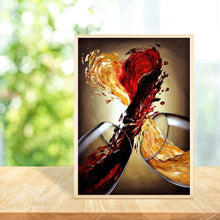 Charger l&#39;image dans la galerie, Vin - diamant rond complet - 30x40cm
