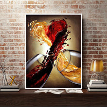 Charger l&#39;image dans la galerie, Vin - diamant rond complet - 30x40cm

