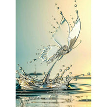 Charger l&#39;image dans la galerie, Papillon d’eau - diamant rond complet - 30x40cm
