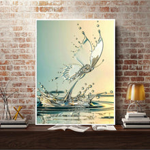 Charger l&#39;image dans la galerie, Papillon d’eau - diamant rond complet - 30x40cm
