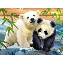 Charger l&#39;image dans la galerie, Panda - diamant rond complet - 30x40cm
