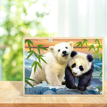Charger l&#39;image dans la galerie, Panda - diamant rond complet - 30x40cm
