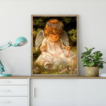 Charger l&#39;image dans la galerie, Angel - diamant rond complet - 30x40cm
