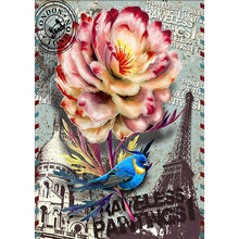 Charger l&#39;image dans la galerie, Timbre - diamant rond complet - 30x40cm
