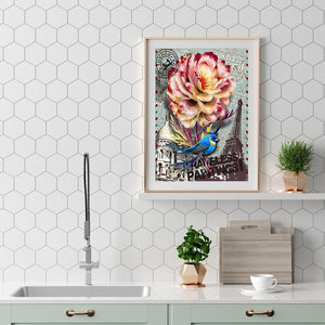 Timbre - diamant rond complet - 30x40cm