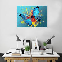 Charger l&#39;image dans la galerie, Papillon - diamant rond complet - 30x40cm
