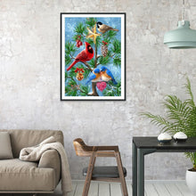 Charger l&#39;image dans la galerie, Oiseau - diamant rond complet - 30x40cm
