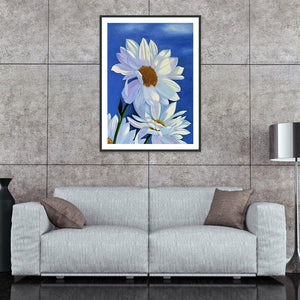 Fleur - diamant rond complet - 30x40cm