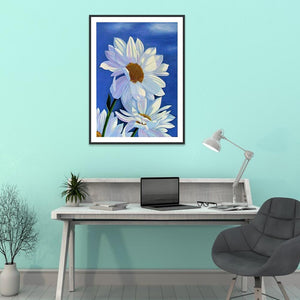 Fleur - diamant rond complet - 30x40cm