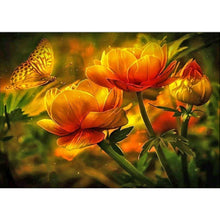 Charger l&#39;image dans la galerie, Fleur - diamant rond complet - 30x40cm
