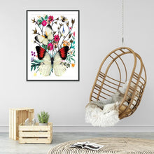 Charger l&#39;image dans la galerie, Papillon - diamant rond complet - 30x40cm
