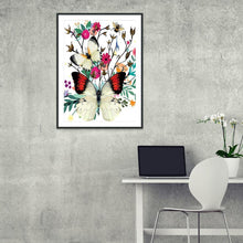 Charger l&#39;image dans la galerie, Papillon - diamant rond complet - 30x40cm
