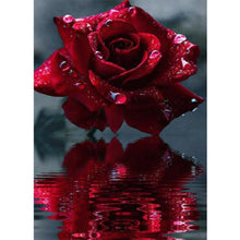 Charger l&#39;image dans la galerie, Fleur - diamant rond complet - 30x40cm
