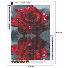 Charger l&#39;image dans la galerie, Fleur - diamant rond complet - 30x40cm
