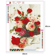 Charger l&#39;image dans la galerie, Fleur - diamant rond complet - 30x40cm
