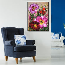 Charger l&#39;image dans la galerie, Fleur - diamant rond complet - 30x40cm
