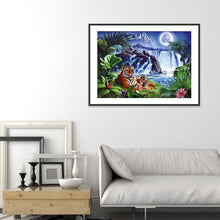 Charger l&#39;image dans la galerie, Tigre - diamant rond complet - 30x40cm
