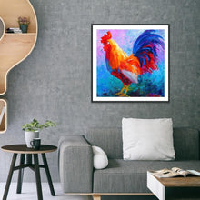 Charger l&#39;image dans la galerie, Coq - diamant rond complet - 30x30cm
