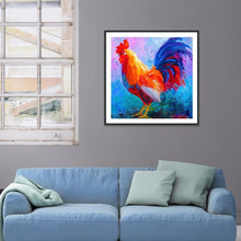 Charger l&#39;image dans la galerie, Coq - diamant rond complet - 30x30cm
