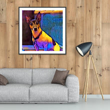 Charger l&#39;image dans la galerie, Chien - diamant rond complet - 30x30cm
