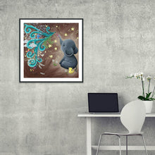 Charger l&#39;image dans la galerie, Éléphant - diamant rond complet - 30x30cm
